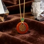Red Agate Clavicle Necklace
