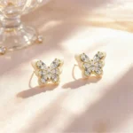 Zircon Butterfly Sparkling Stud Earrings