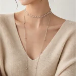 Sparkling Lace Pearl Tassel Jewelry Set