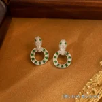 Rhinestone Green Zircon Light Clavicle Necklace