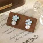 Botanical Gradient Butterfly Stud Earrings