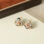 Neo-Chinese Flower Enamel Jewelry Set