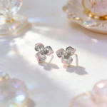 Butterfly Flower Stud Earrings