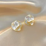 French Camellia Stud Earrings