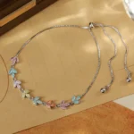 Dopamine Multicolour Maple Leaf Flower Bracelet