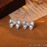 Hand-Painted Butterfly Flower Stud Earrings