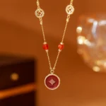 Enamel Clavicle Necklace