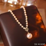 French Zircon Pearl Necklace
