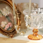 Vintage Long Pearl Layered Tassel Clavicle Necklace