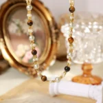 Bohemian Beaded Tiger Eye Clavicle Necklace