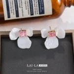 Petal Zircon Stud Earrings