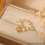 Vintage Gold Geometric Rhinestone Zircon Ring