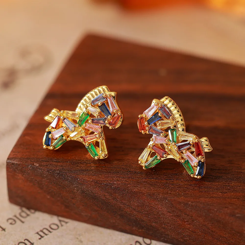 O1CN01I3xdg62BaeEP48G6Z_2214616708355-0-cib Dopamine Rainbow Pearl Stud Earrings - Image 1