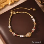 Korean Heart Freshwater Pearl Bracelet