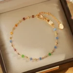 Dopamine Multicolour Crystal Zircon Bracelet