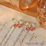 Dopamine Crystal Multicolour Butterfly Jewelry Set