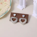 Sparkling Teardrop Zircon Rhinestone Stud Earrings