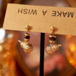 Gourd Beaded Stud Earrings