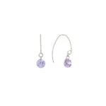 Sparkling Zircon Tassel Hook Earrings