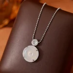 Neo-Chinese Agate Round Necklace