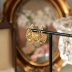Vintage Blossom Freshwater Pearl Stud Earrings