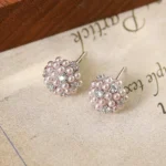 Silver Pearl Zircon Jewelry Set