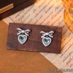 Multicolour Zircon Geometric Sparkling Stud Earrings