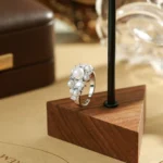 Vintage Gold Geometric Rhinestone Zircon Ring 02