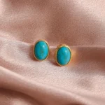 Vintage Turquoise Stud Earrings 02