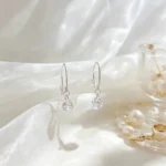 Sparkling Teardrop Hook Earrings
