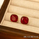 Champagne Zircon Stud Earrings