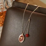 Korean Butterfly Red Layered Jewelry Set