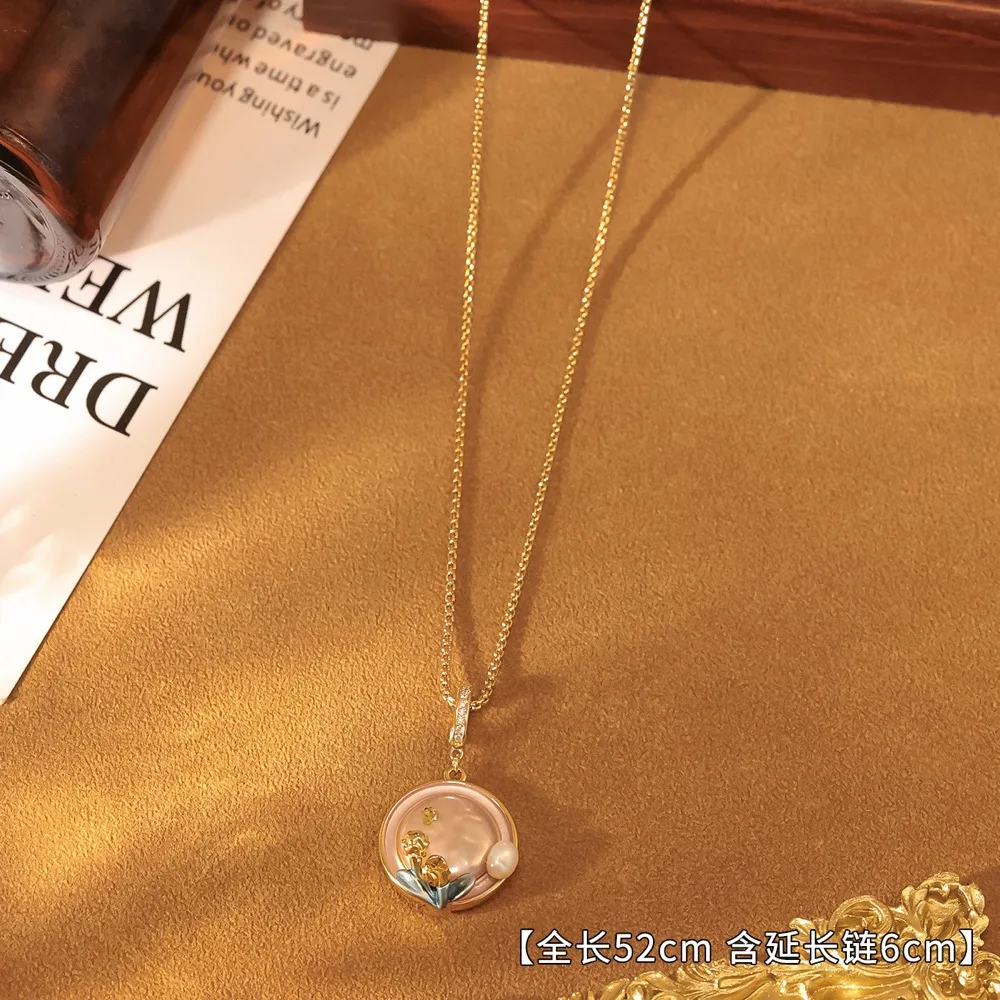 O1CN01c0e4r02Bae8q379r0_2214616708355-0-cib Oil-Painting Monet Garden Freshwater Pearl Long Necklace - Image 1
