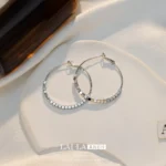Circle Round Hoop Earrings