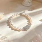 French Pearl Feather Bracelet