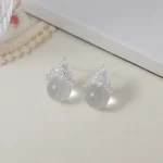 Pave Zircon Crown Crystal Clavicle Necklace
