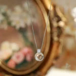 French Glass Bead Clavicle Necklace