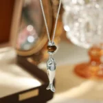 Silver Beaded Clavicle Necklace