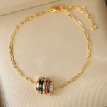 Neo-Chinese Lotus Medallion Enamel Jewelry Set
