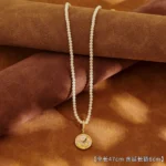 Vintage Pearl Chain Clavicle Necklace