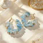 Multicolour Crystal Hoop Earrings