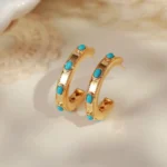 Vintage Turquoise Stud Earrings