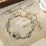 Flower Rhinestone Blossom Crystal Bracelet