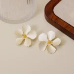 Flower Multicolour Double-Layer Stud Earrings