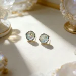 Baroque Freshwater Pearl Pearlescent Stud Earrings
