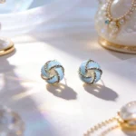 Vintage Maillard Love Knot Twisted Stud Earrings