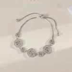 Neo-Chinese Pave Zircon Bracelet